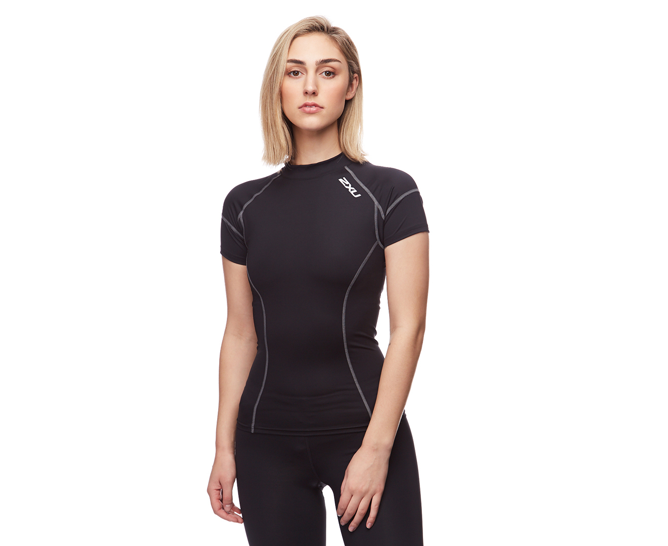 2XU Women's Compression Short Sleeve Top - Black –