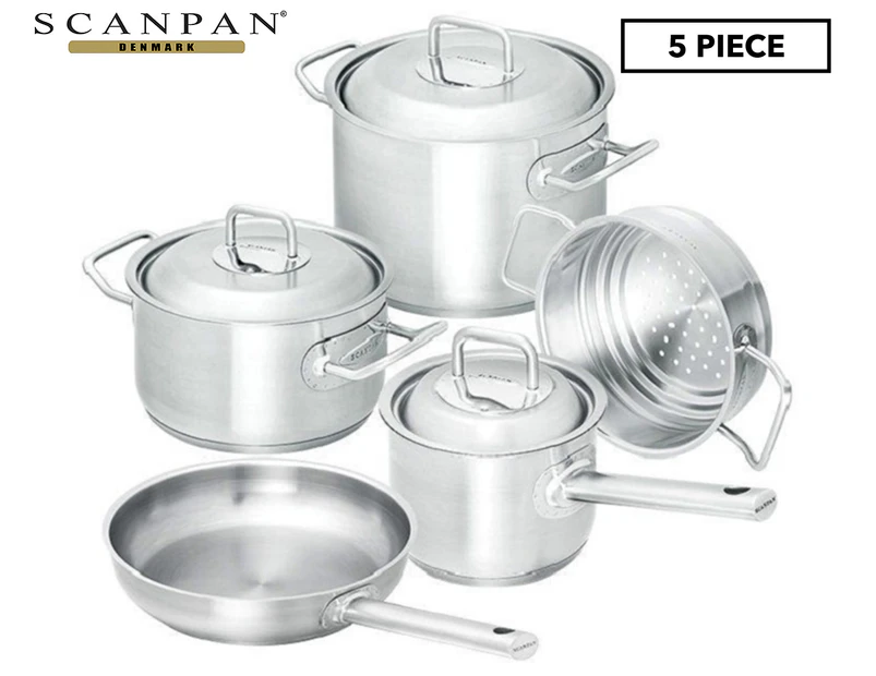 Scanpan Commercial 5-Piece Stainless Steel Cookware Set