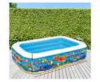 Bestway Inflatable Swimming Pool Rectangular Family Kids Play Pools 229x152cm