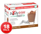 Bodytrim Fast Shake Meal Replacement Chocolate Drink 18pk