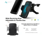 ASAKUKI Wireless Charger Car Mount Phone Holder-Black A11