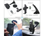 ASAKUKI Wireless Charger Car Mount Phone Holder-Black A10