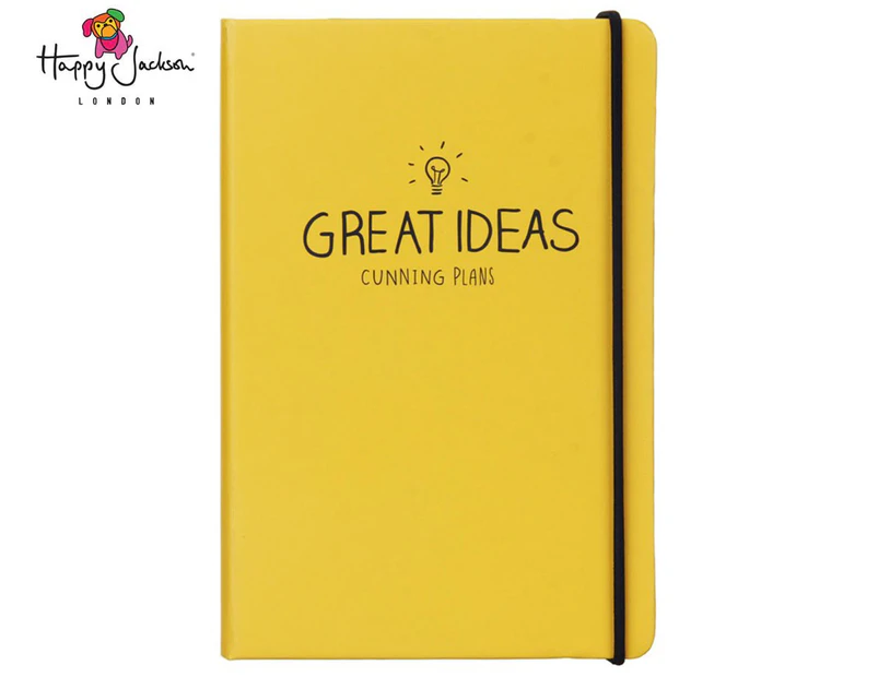 Happy Jackson Great Ideas A6 Notebook - Yellow