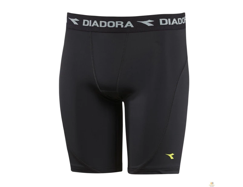 DIADORA Compression Mens Thermal Tights  Shorts - Black