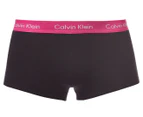 Calvin Klein Men's Low Rise Trunk 3-Pack - Black/Raspberry/Submerged Purple