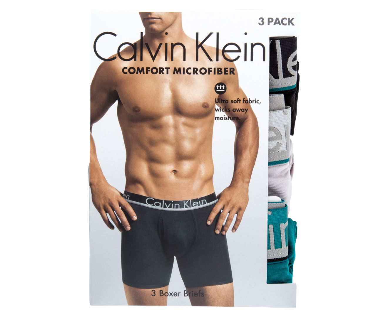 Calvin Klein Men's Microfiber Boxer Brief 3-Pack - Multi 