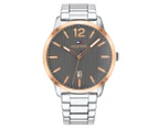 Tommy Hilfiger Men's 44mm Dustin Stainless Steel Watch - Silver/Rose Gold/Grey