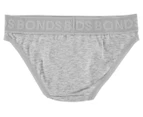 2 x Bonds Girls' Wideband Bikini Brief - Grey Marle