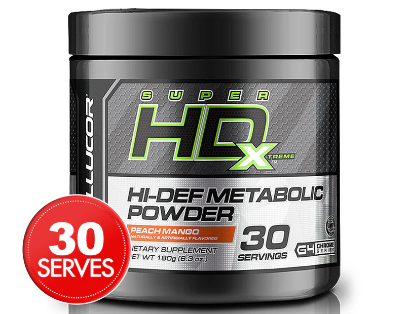 Cellucor SuperHD Xtreme Hi-Def Metabolic Powder Peach Mango 180g
