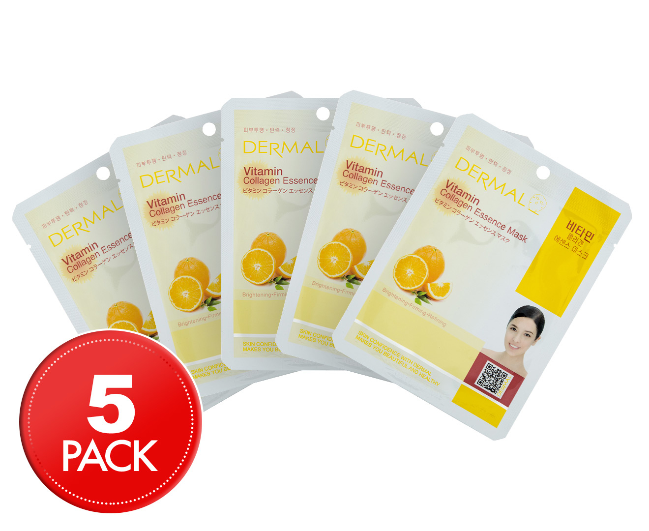 5 X Dermal Vitamin C Collagen Essence Mask 23g Au