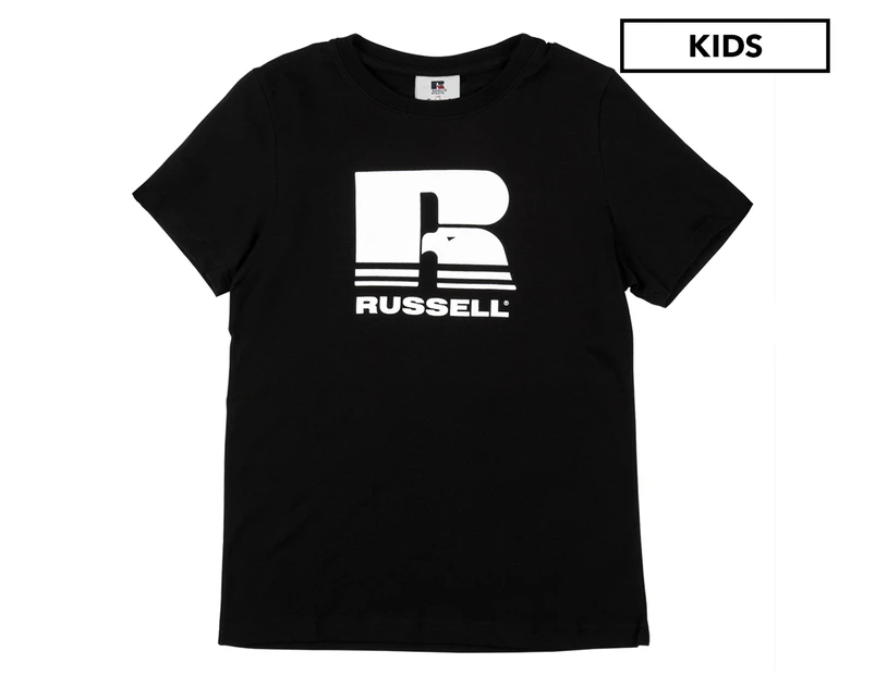 Russell Athletic Boys' Spliced Eagle T-Shirt - Black