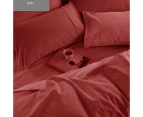 1200TC Soft Sheet Set Red Queen Size