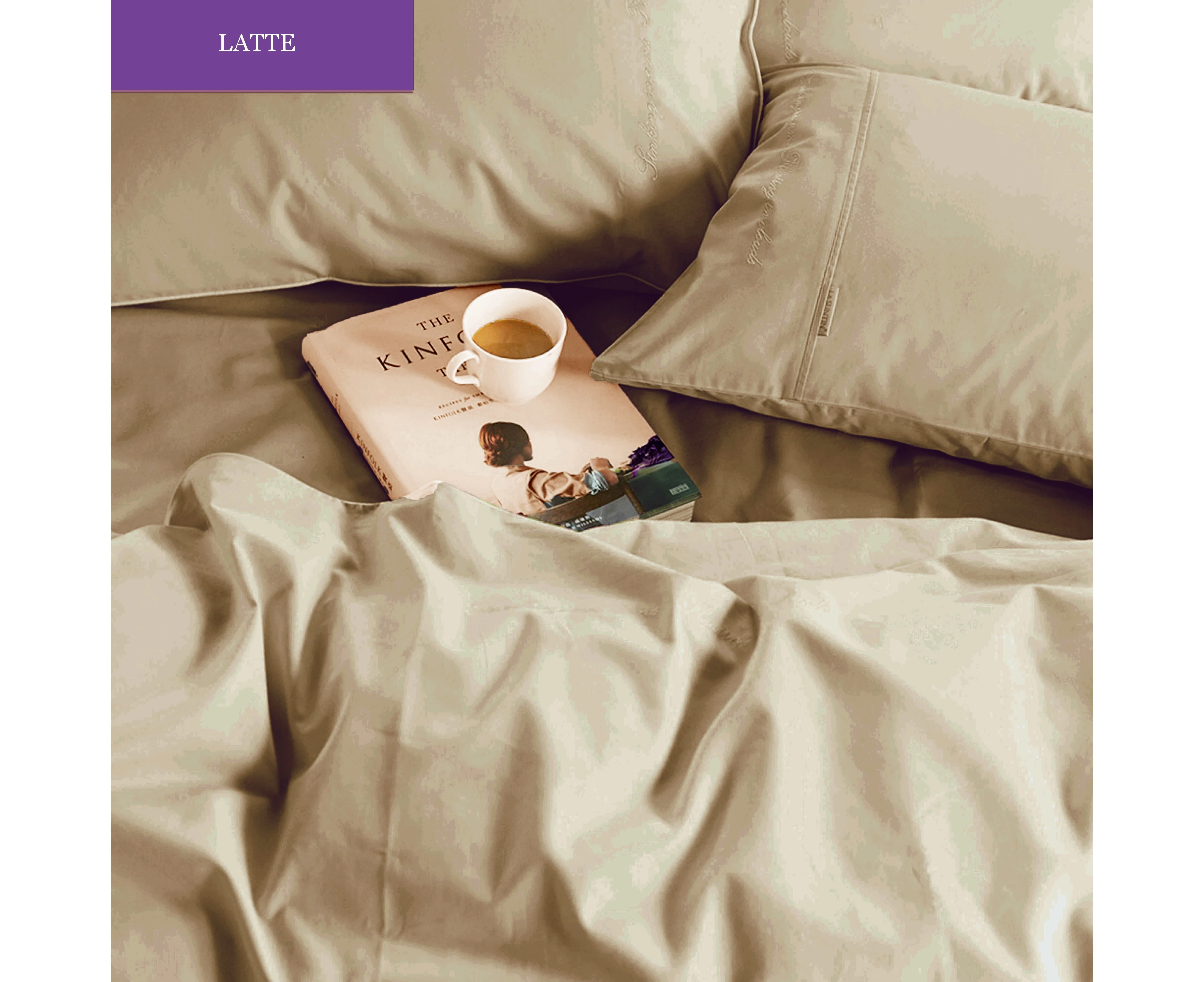 1200TC Soft Sheet Set Latte Queen Size