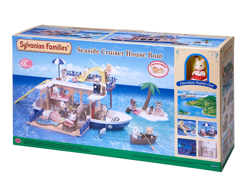 Sylvanian Families Seaside Cruiser House Boat Playset