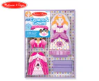 Melissa & Doug Crowns & Gowns Magnetic Dress-Up Doll Set