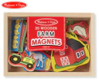 Melissa & Doug Farm Wooden Magnets 20-Piece Set