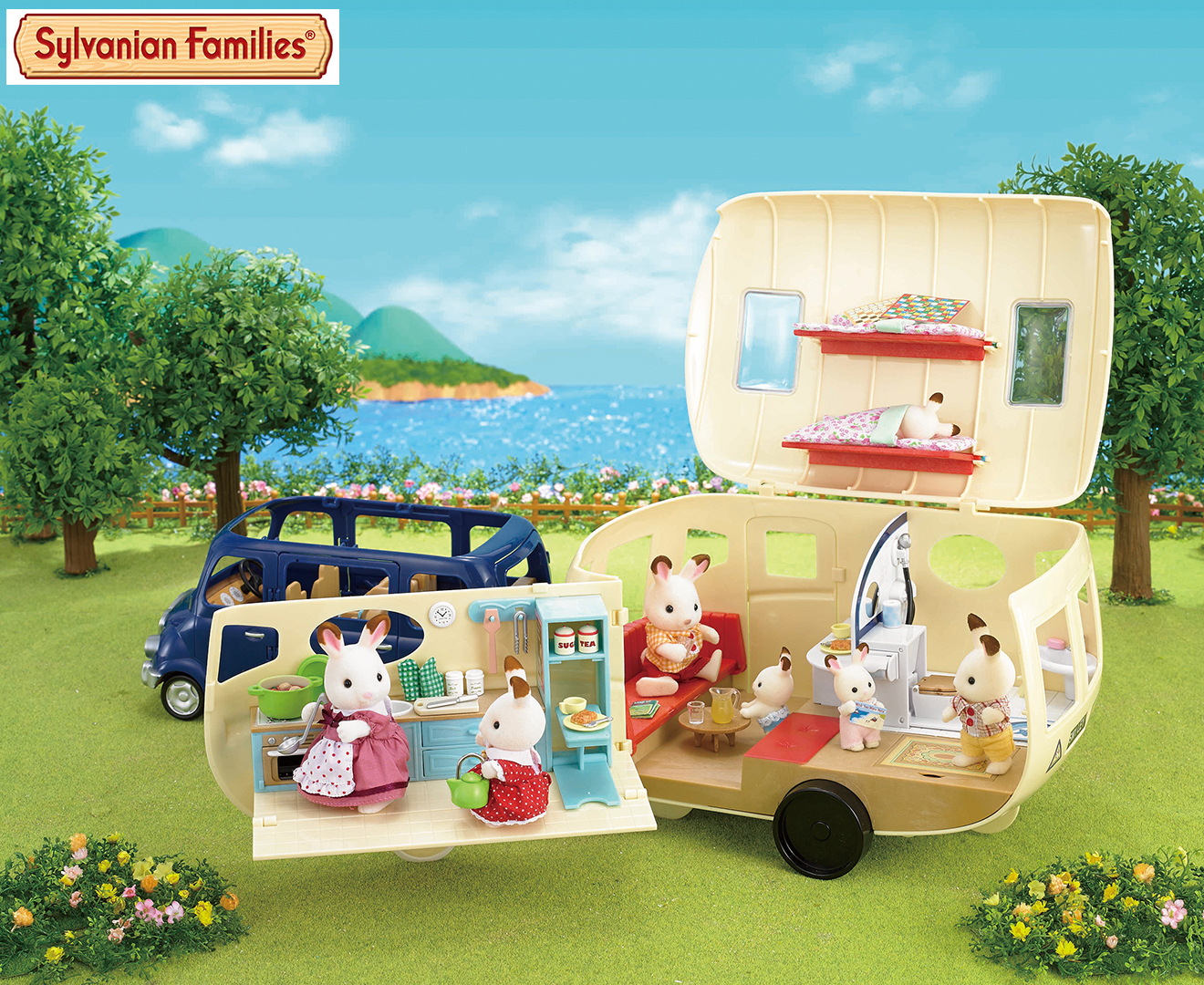 Sylvanian cheap families caravan