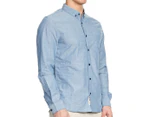 Mossimo Men's Windsor LS Shirt - Blue