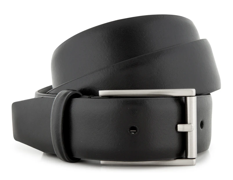 Calvin Klein Smooth Leather Belt - Black