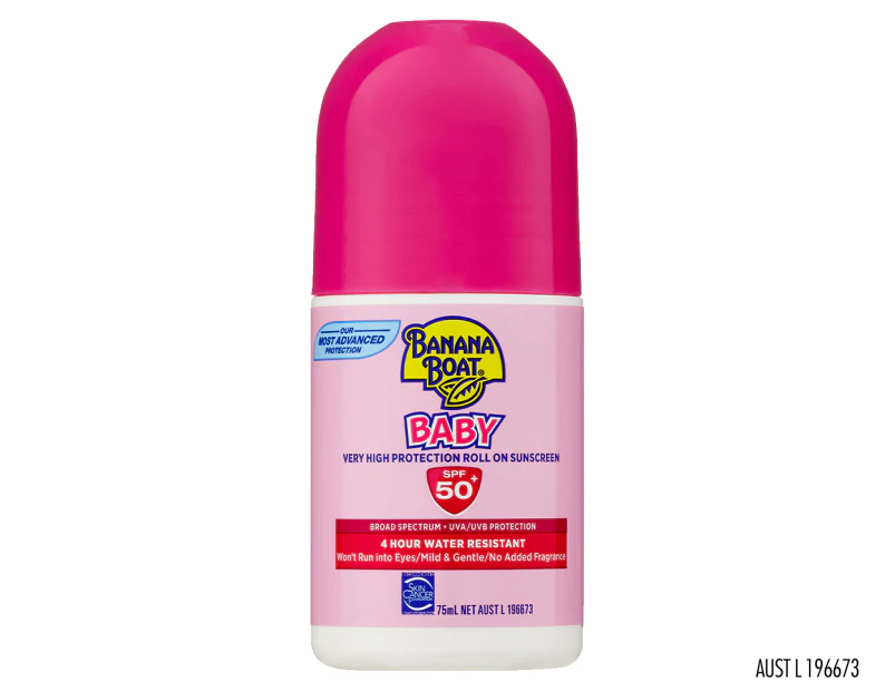 Banana Boat Baby Sunscreen Roll On SPF50+ 75g