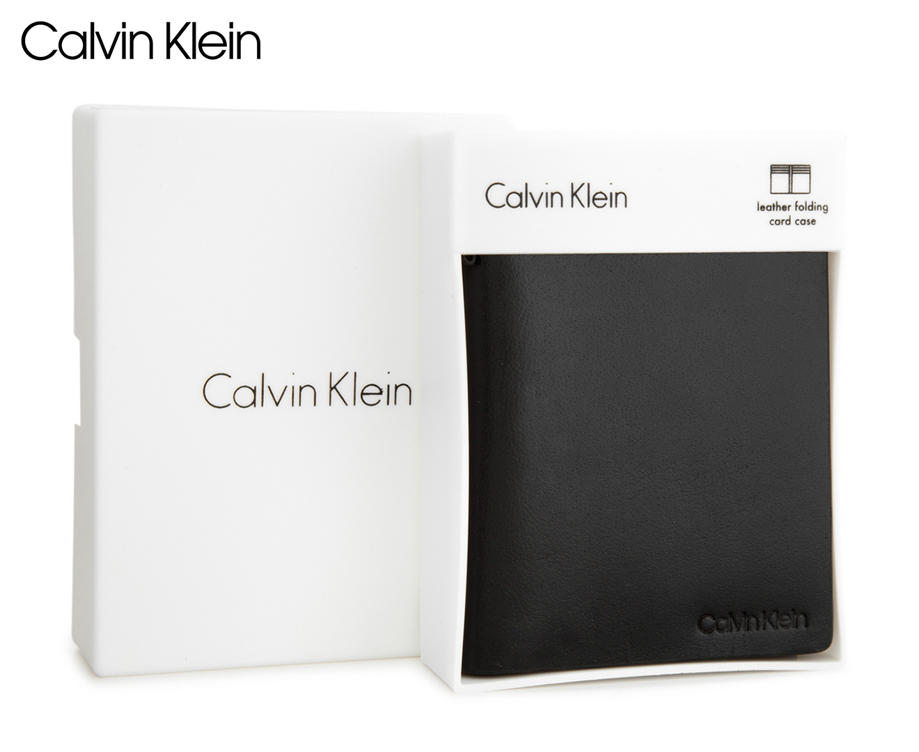 Calvin Klein Folding Card Case - Black | Catch.co.nz
