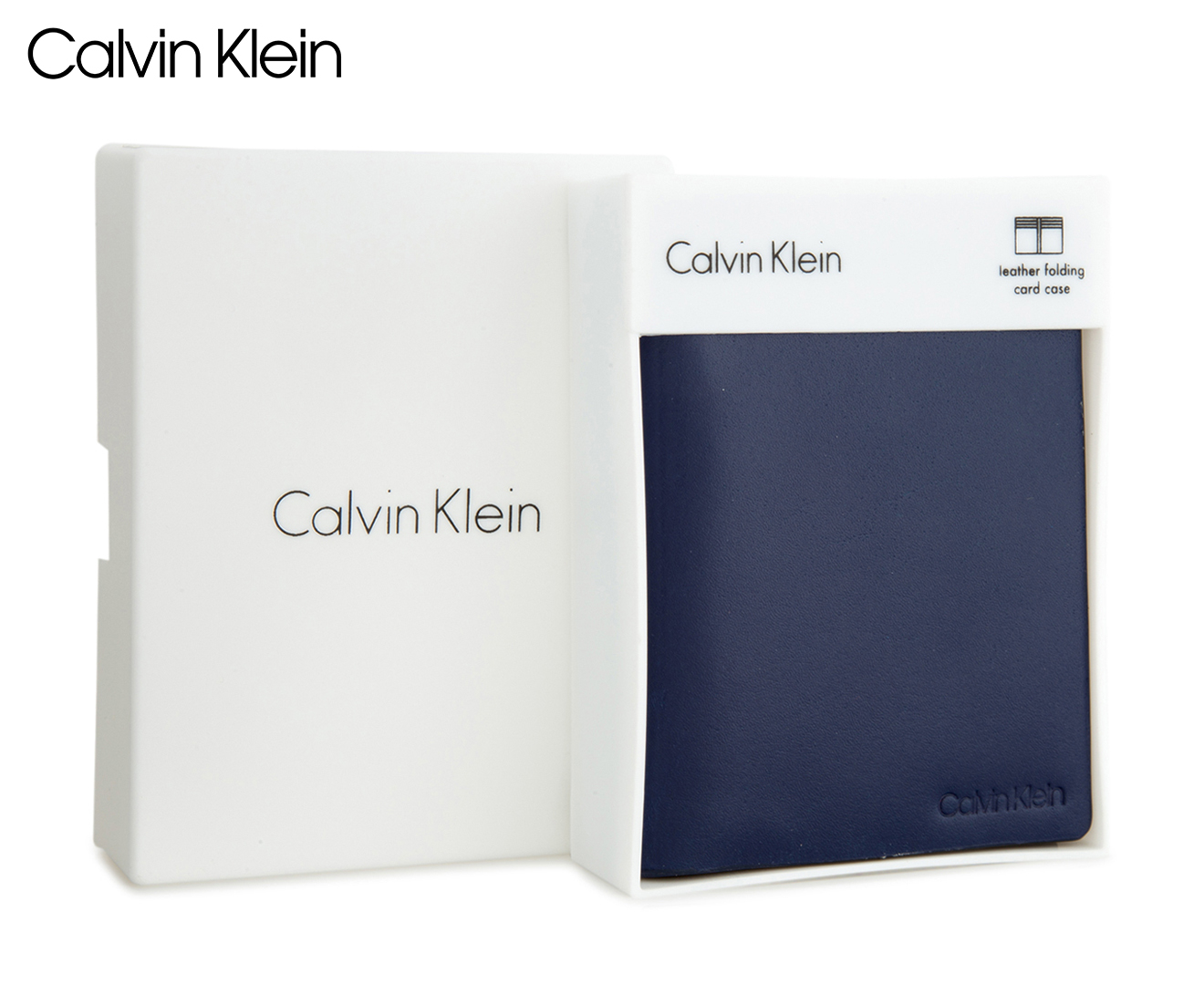 Calvin Klein Folding Card Case - Navy | Catch.co.nz