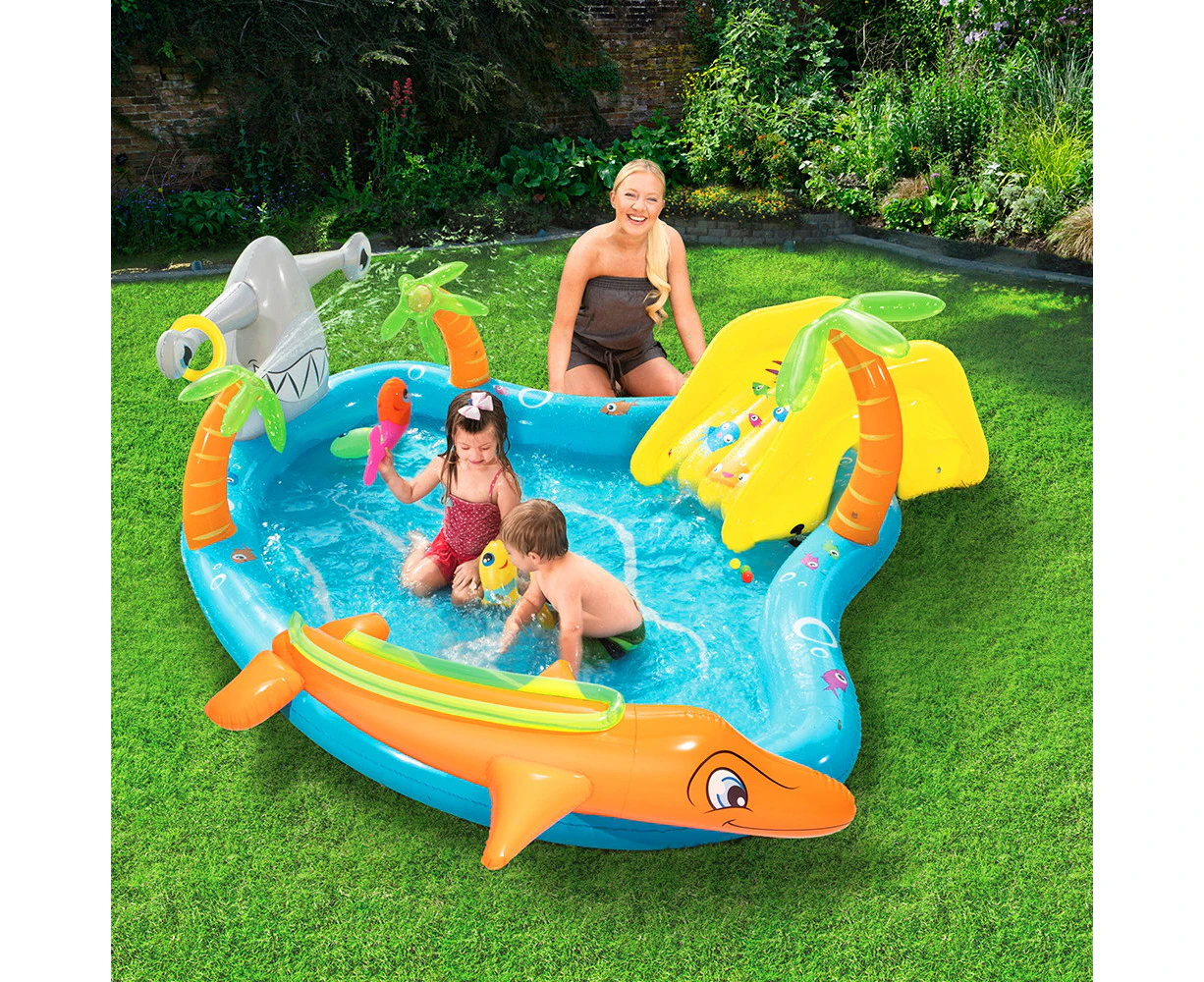 Bestway Inflatable Kids Play Pool Fantastic Sea Life Play Center Splash Pools