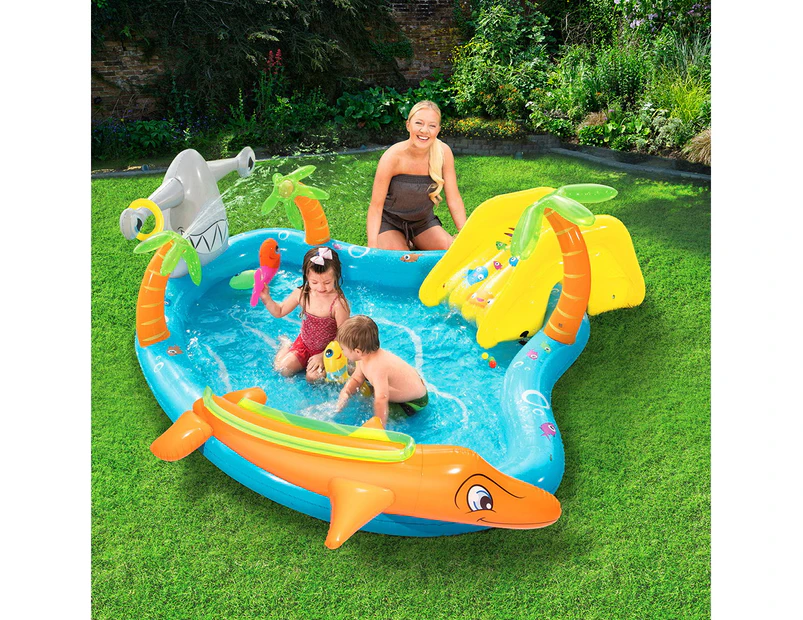 Bestway Inflatable Kids Play Pool Fantastic Sea Life Play Center Splash Pools
