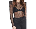 Bardot Women's Web Lace Top - Black