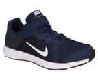 Nike Boys' Pre-School Downshifter 8 Shoe - Midnight Navy/White