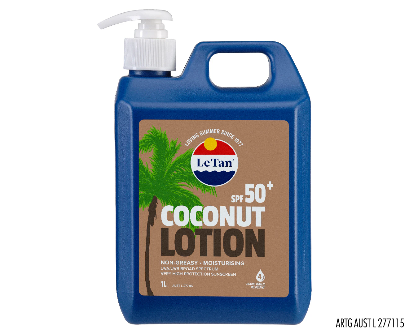 Le Tan SPF 50+ Coconut Sunscreen 1L