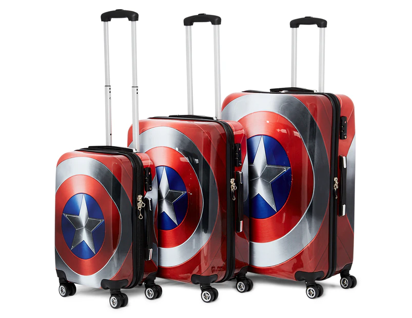 Marvel Captain America 3-Piece 4W Hardcase Luggage Set