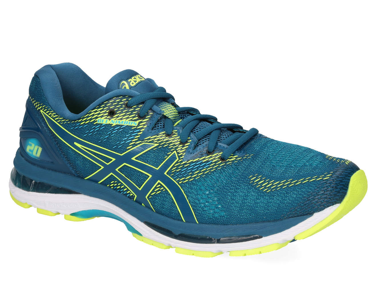 ASICS Men s GEL Nimbus 20 Shoe Deep Aqua Lagoon Catch