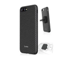 Evutec AER Series iPhone 7/8+ Karbon Cover w/ AFIX Magnetic Mount - Black