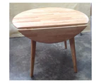Bohemio Furniture - Drop-Side Round Table (Natural) - Para Hardwood