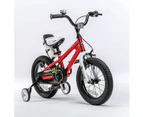 RoyalBaby BMX Freestyle Kids Bike, Water Bottle & Bell 14 inch Wheels, Red
