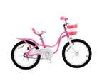 RoyalBaby Little Swan Girl's Bike with Basket, 16 inch  with Training Wheels and Kickstand