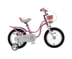 RoyalBaby Little Swan Girl's Bike with Basket, 18 inch with Kickstand
