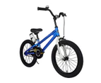 RoyalBaby BMX Freestyle Kids Bike & Kickstand, Water Bottle & Bell 18 inch Wheels, Blue