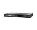 Cisco 350 Series SG350-52 L3 Managed Switch, 48 Ports GbE, 2 Ports SFP, 2 Ports GbE Combo RJ-45 or SFP, Limited Lifetime Warranty