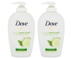 2 x Dove Caring Hand Wash Cucumber & Green Tea 250mL 1