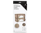 Evolve Premium Storage Case 2-Pack - Brown