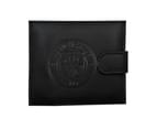 Manchester City FC Mens RFID Embossed Leather Wallet (Black) - SG15639 1