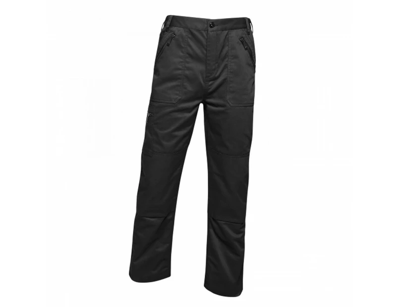 Regatta Mens Pro Action Waterproof Trousers - Long (34In) (Traffic Black) - RG3755