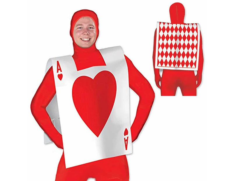 Alice in Wonderland Ace of Hearts Card Vest Costume Accessory