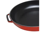 Chasseur 28cm Fry Pan w/ Cast Handle - Federation Red