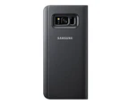 Samsung Clear View Stand Cover Case for Samsung Galaxy S8 Plus -  Black