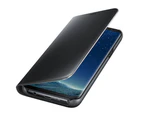 Samsung Clear View Stand Cover Case for Samsung Galaxy S8 Plus -  Black