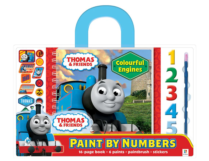 Thomas & Friends Paint By Numbers: Colourful Engines Book w/ Carry Handle