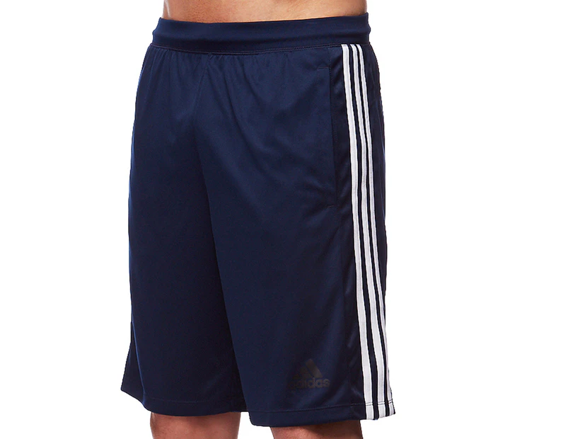 Adidas Men's Designed 2 Move 3-Stripes Short - Collegiate Navy/White